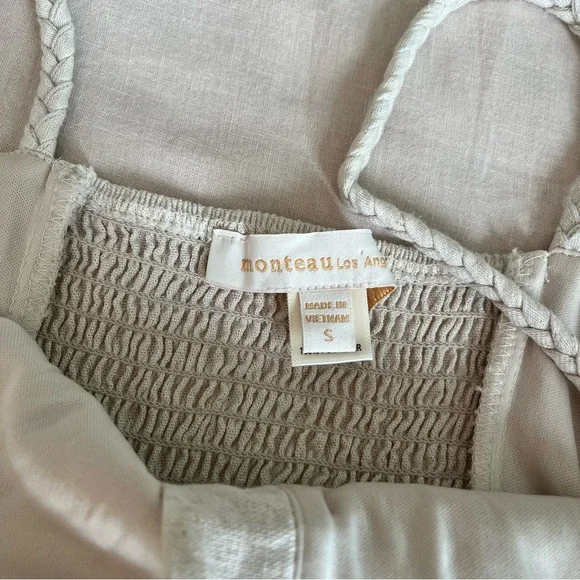 Monteau of Los Angeles• Linen Maxi Dress•Sz S - Picture 5 of 11